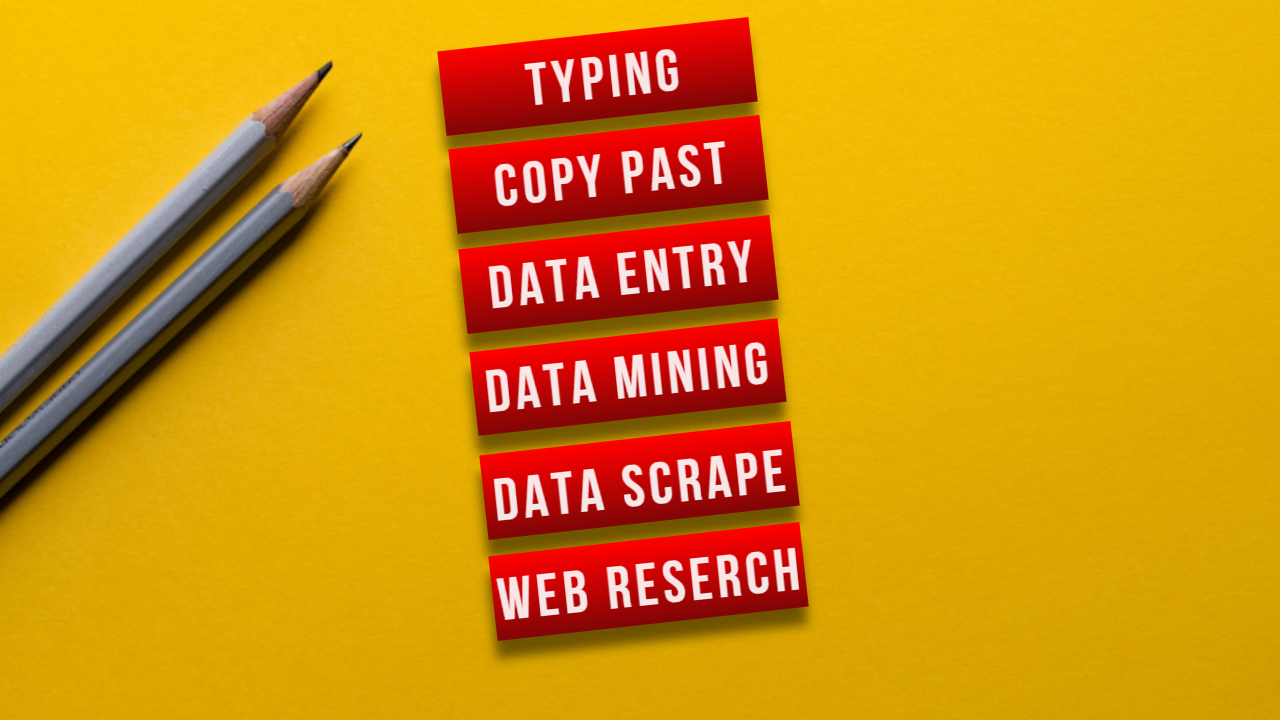 I Will Do Data Entry Data Scrapping Copy Past Most Fa...