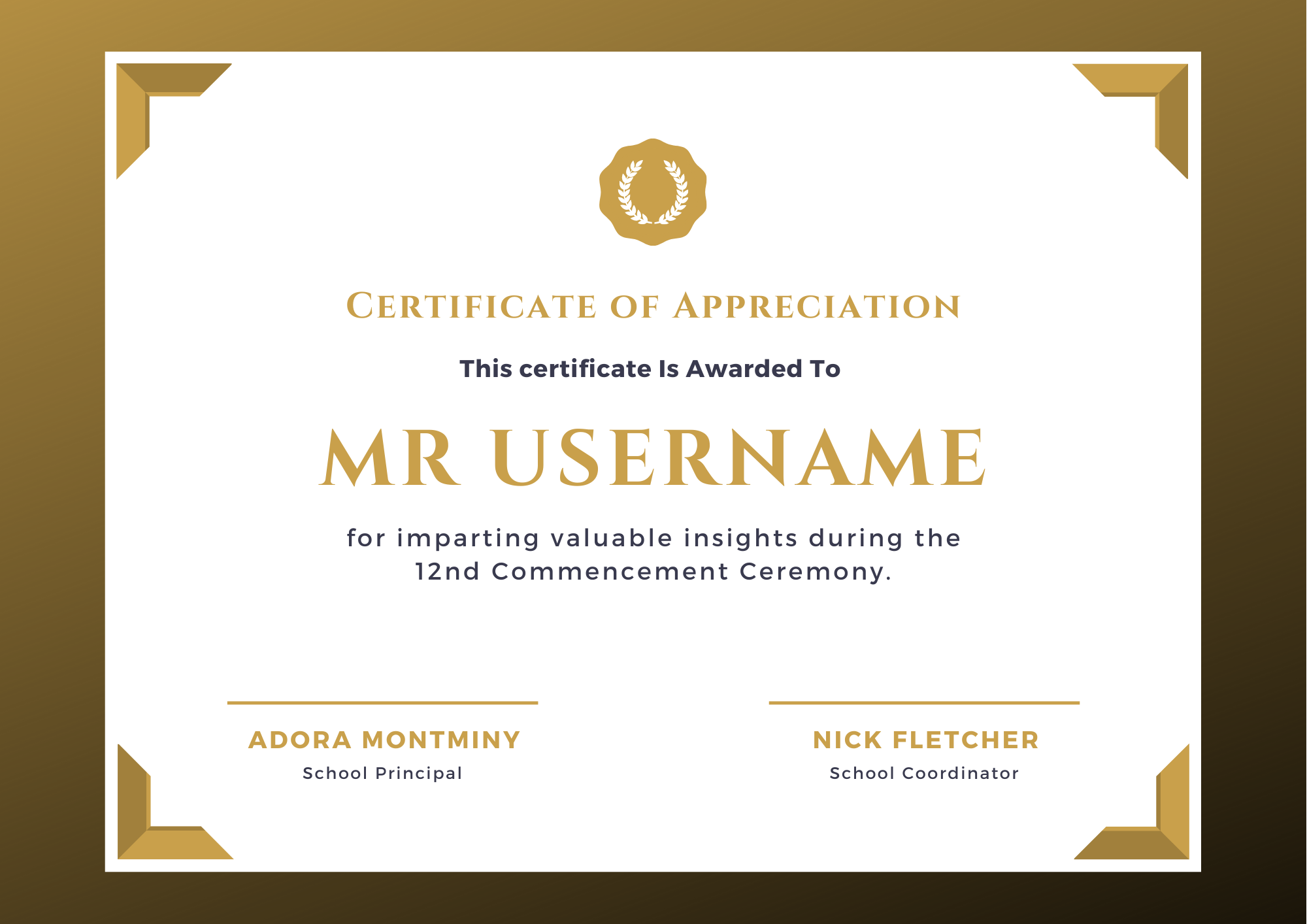 I Will Design Creative Certificate
