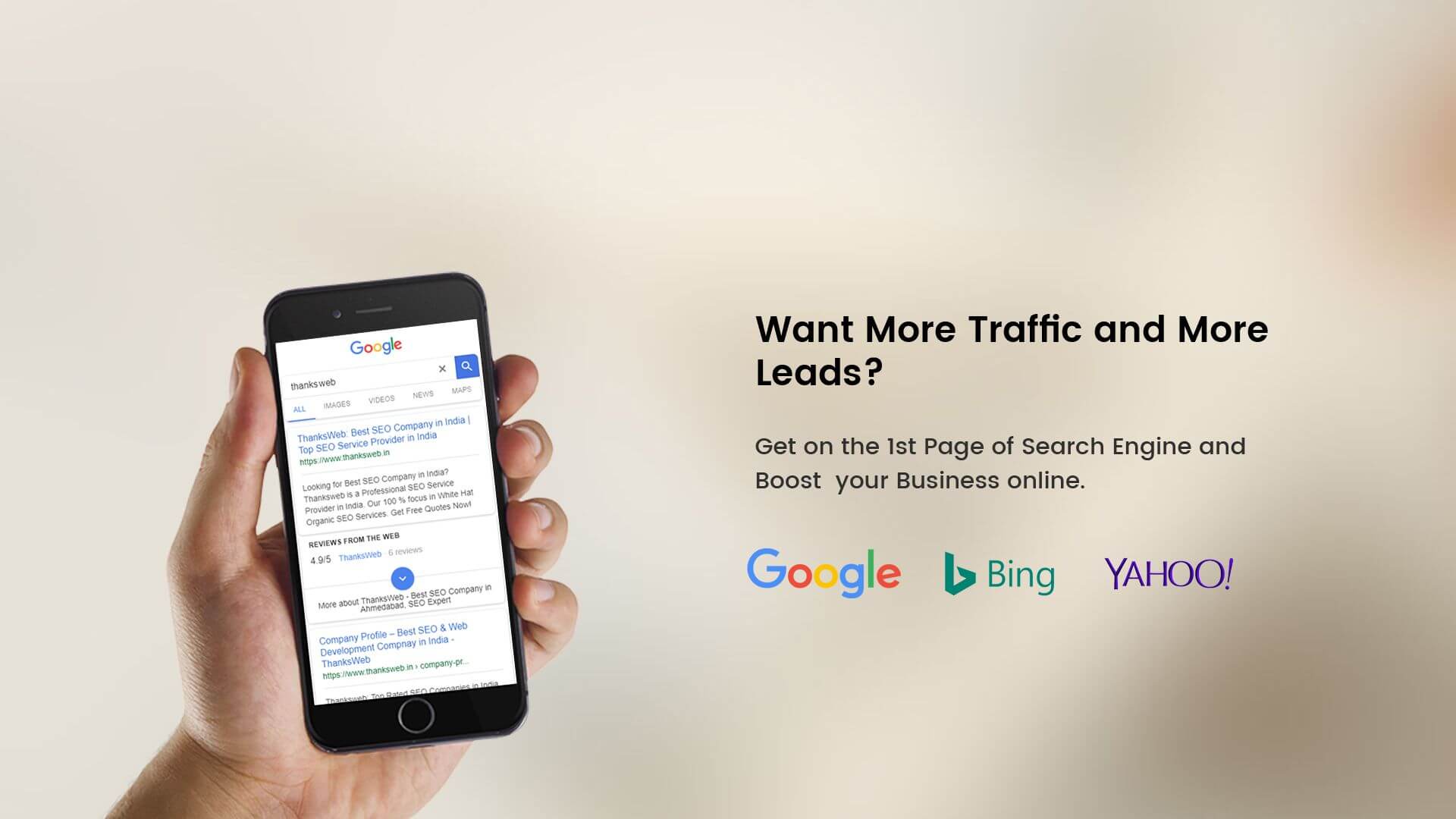 SEO expert with strong hands over On page SEO