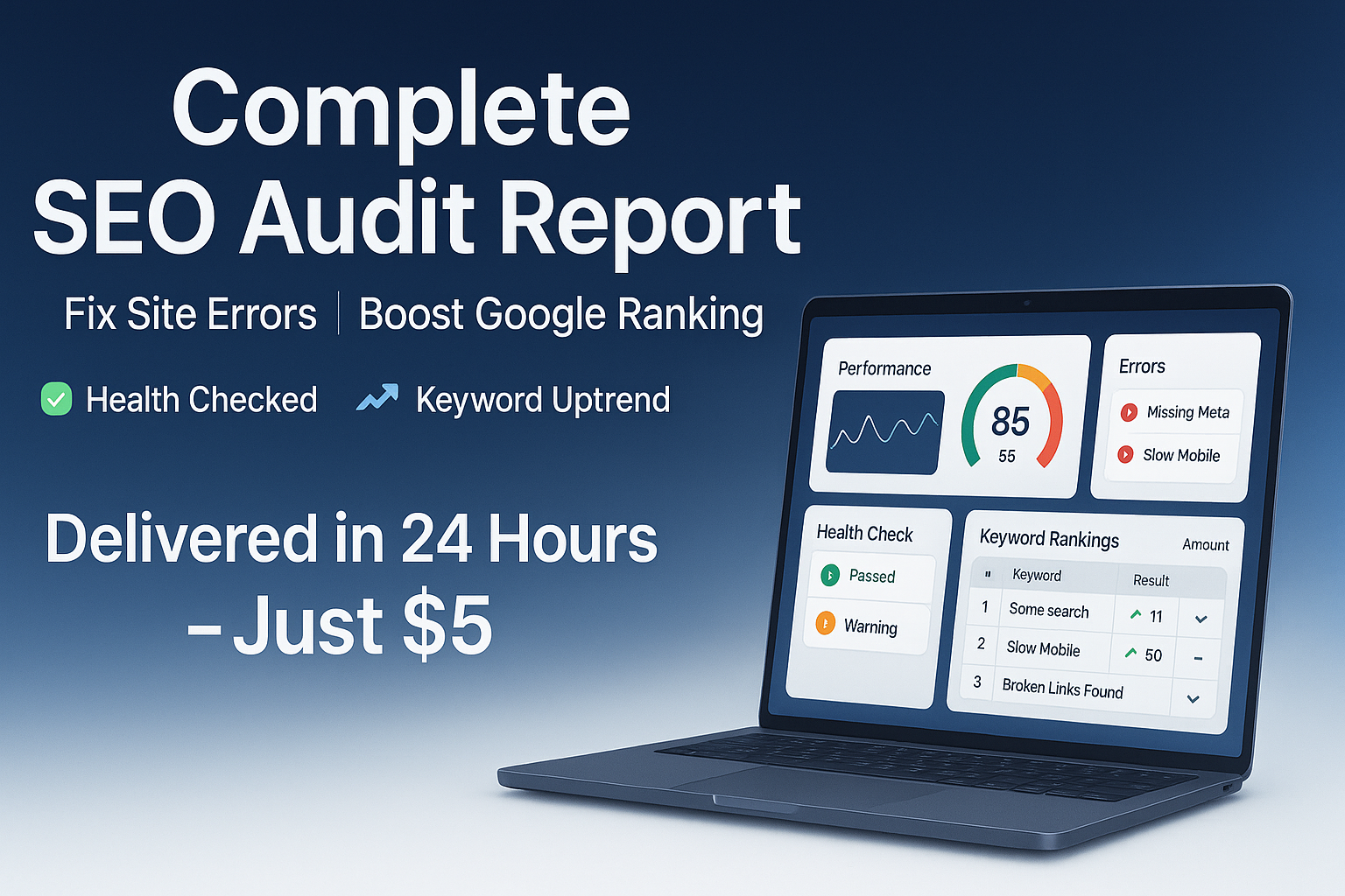 Get a Full SEO Audit Report for Your Website - Fix Er...
