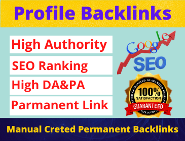 80 Profile Backlinks High Authority Permanent Quality...