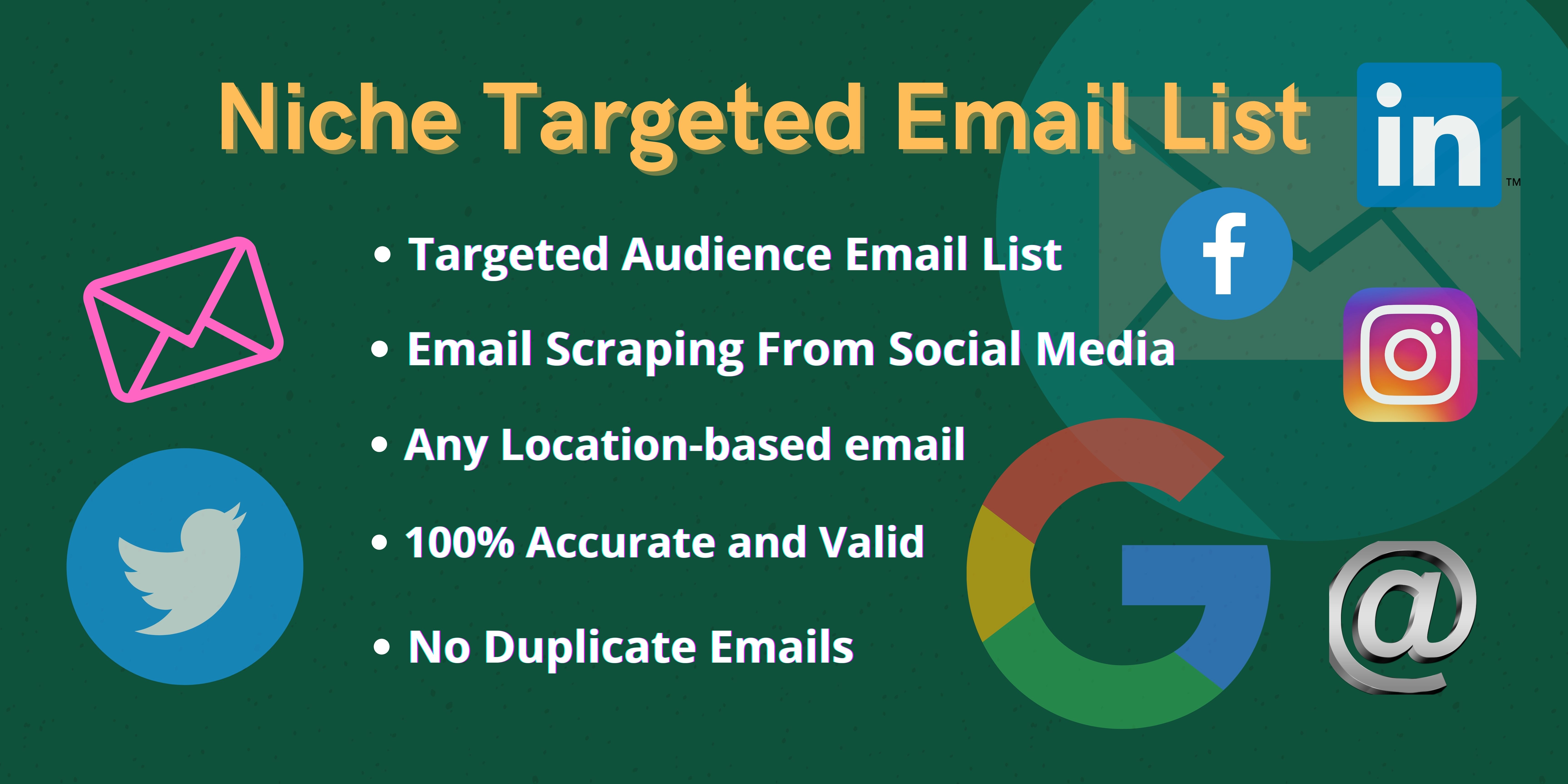 I will collect niche related and location based activ...