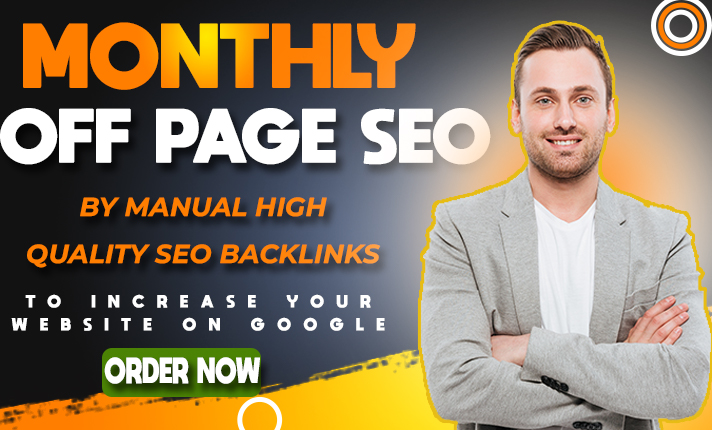Monthly Off Page SEO by Manual High Quality 100 + SEO...