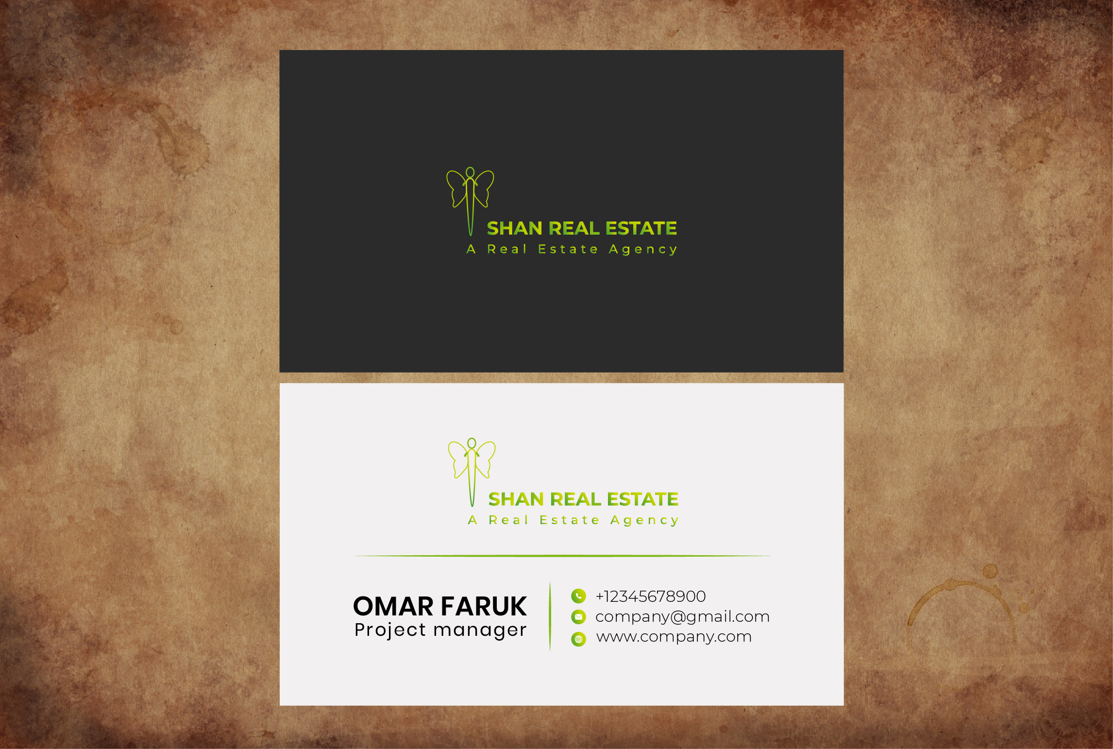 I can creat a unique professional business card for y...