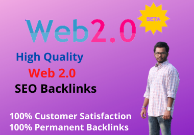 I will Create 10 high quality manual Web 2.0 Profile ...