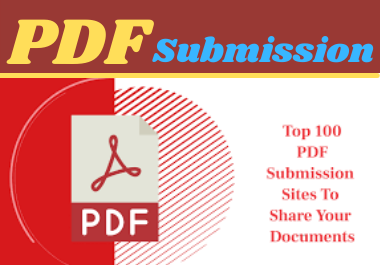 100 PDF Submission high authority Low Spam Score Webs...