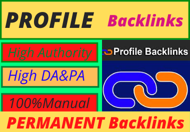 80 Profile Backlinks High Authority Permanent Dofollo...