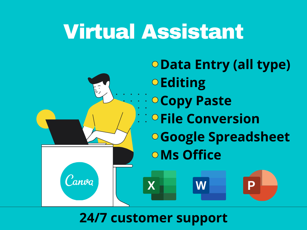 I will be your 1 day virtual assistant for any type o...