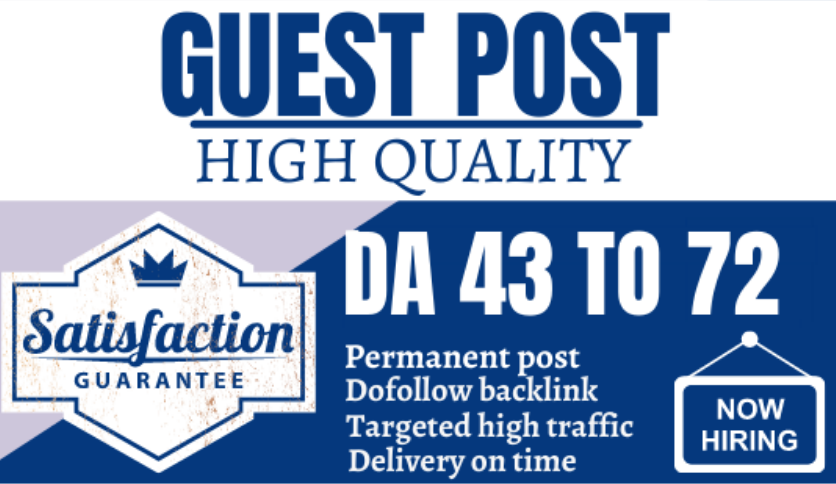 I will publish the high quality guest post with dofol...