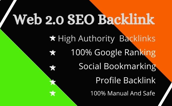 I will build web 2 0 high authority backlinks for you...