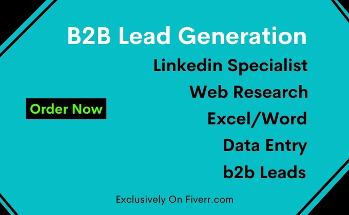 I will do LinkedIn research b2b lead generation and d...