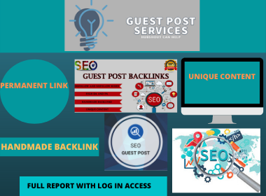 Write 10 Guest Post High Authority website unique con...