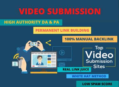 Live 50 Video Submission Backlinks Link building High...