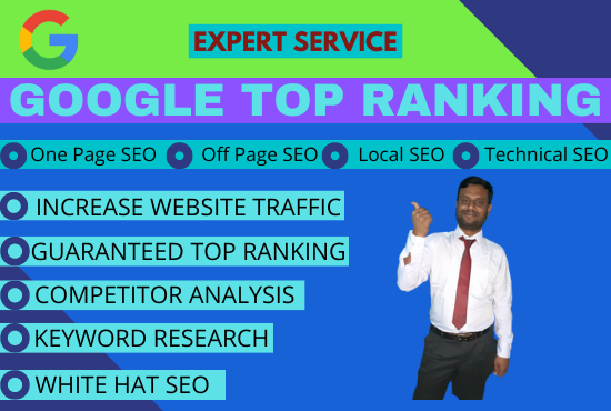 I will do website SEO optimization for google top ran...