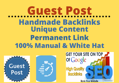 i will write and publish 10 high authority guest post...