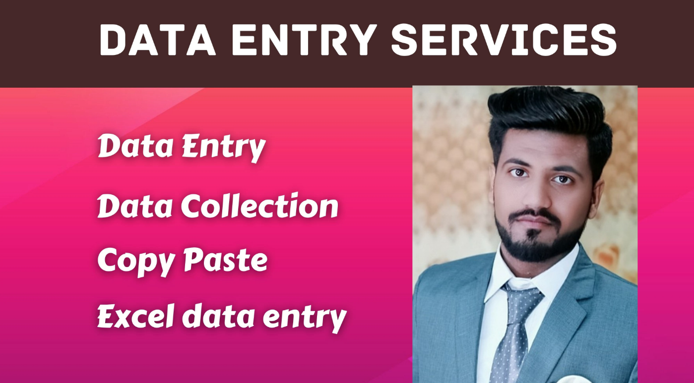 I will do data entry, excel, scraping, typing, co...