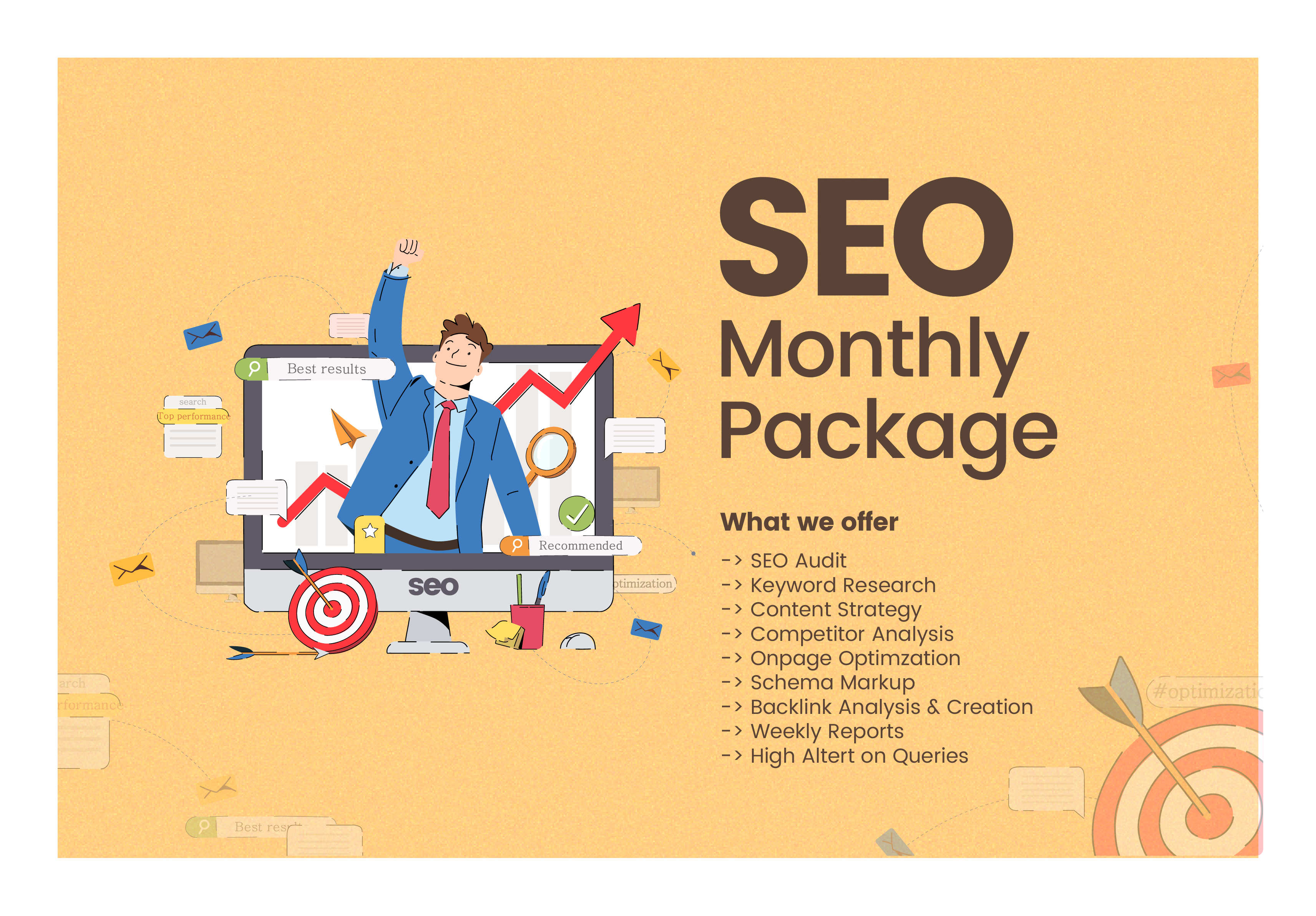 I will offer monthly SEO service for google top ranki...