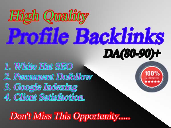 You will get 200 powerful and permanent dofollow prof...
