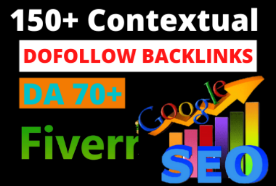 I will 150 high quality dofollow SEO Contextual backl...