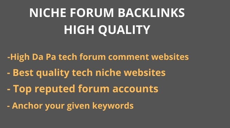 I will provide high quality forum link building for y...