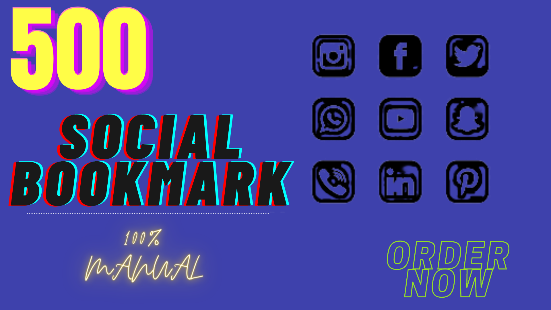 Create 500 social bookmarking to create dofollow SEO ...