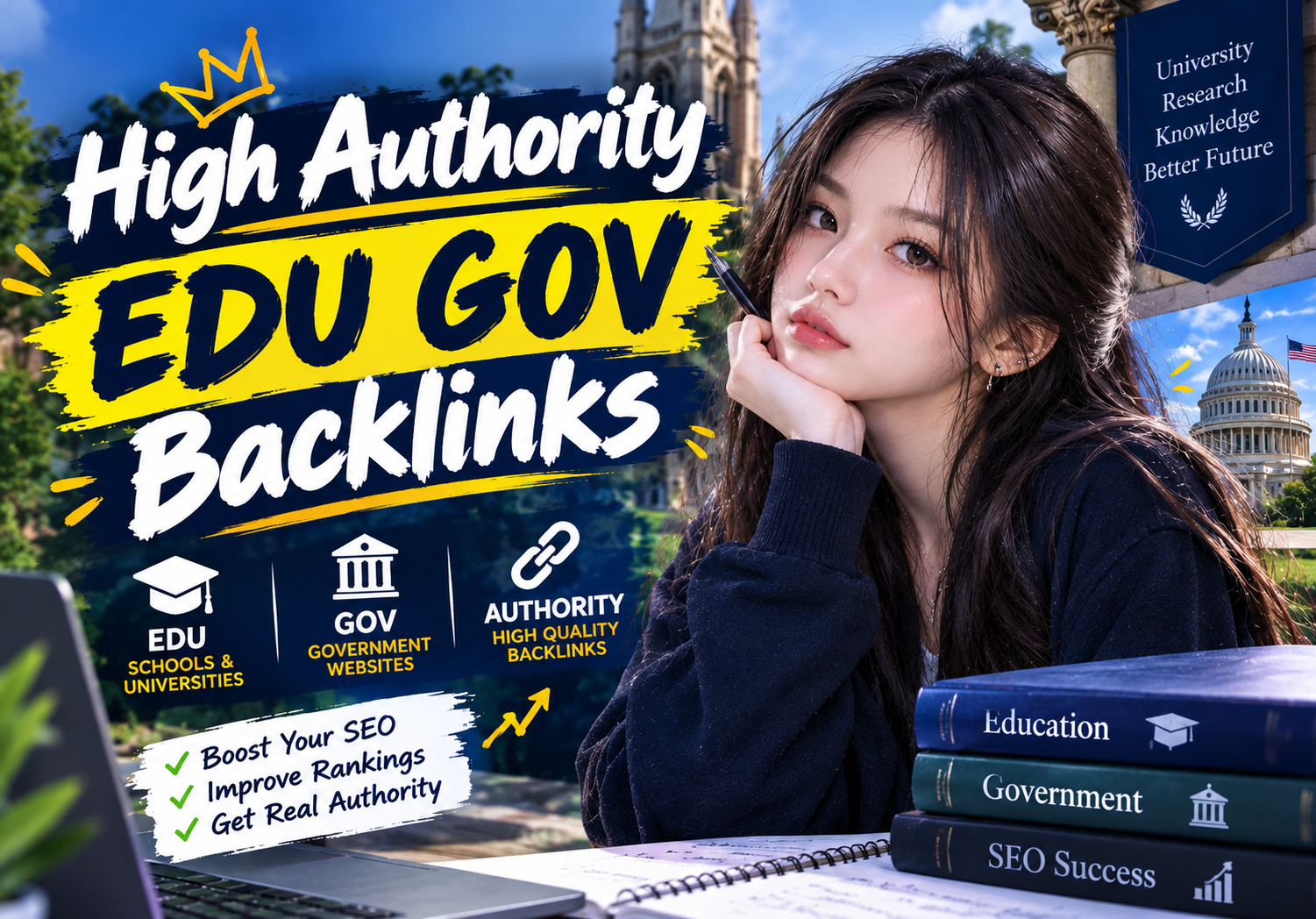 110 High Authority EDU GOV Backlinks Manual Link Buil...