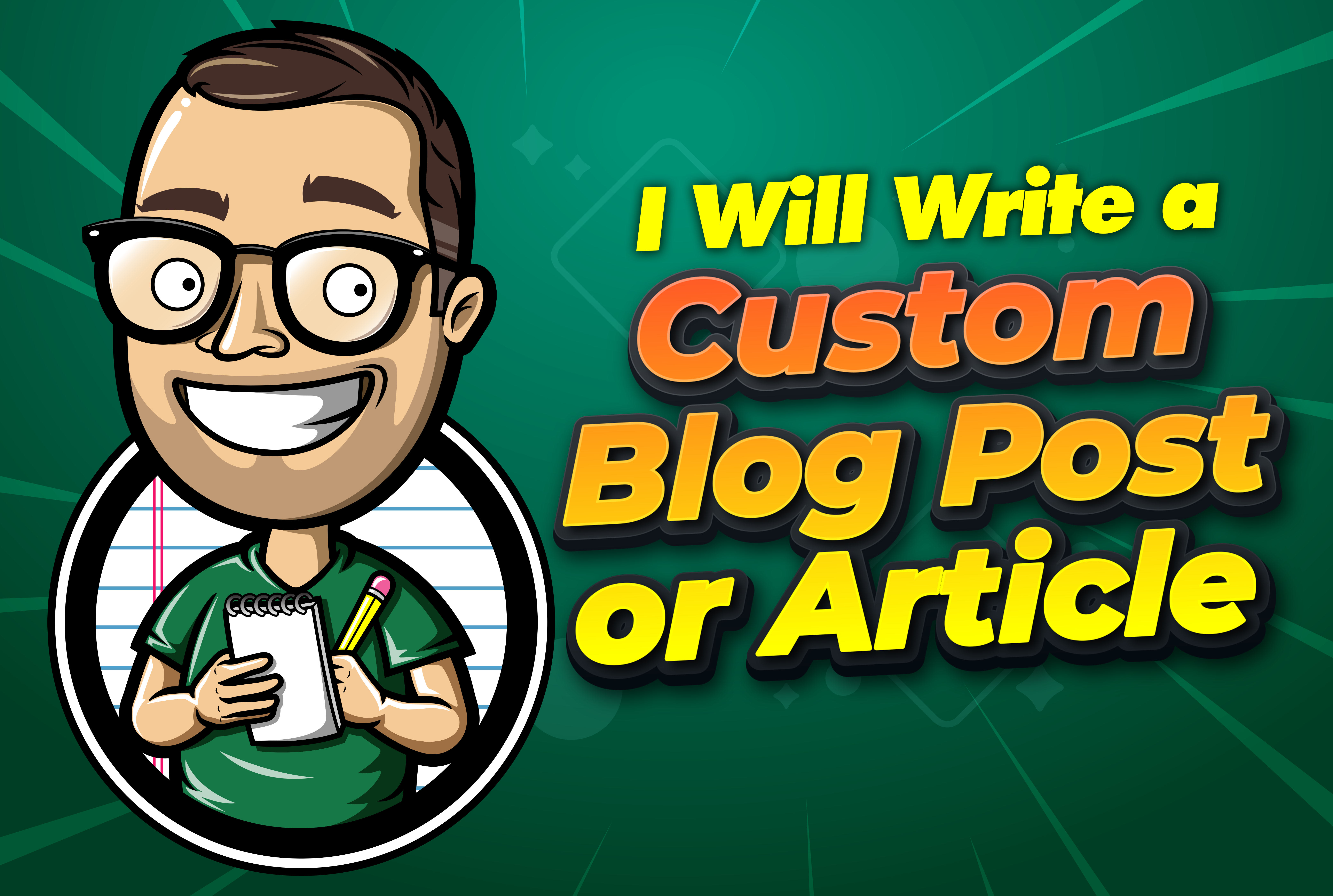I will write a 1,000+ Words custom blog post or artic...