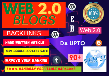 Manual 75 Web 2.0 high authority permanent backlinks ...