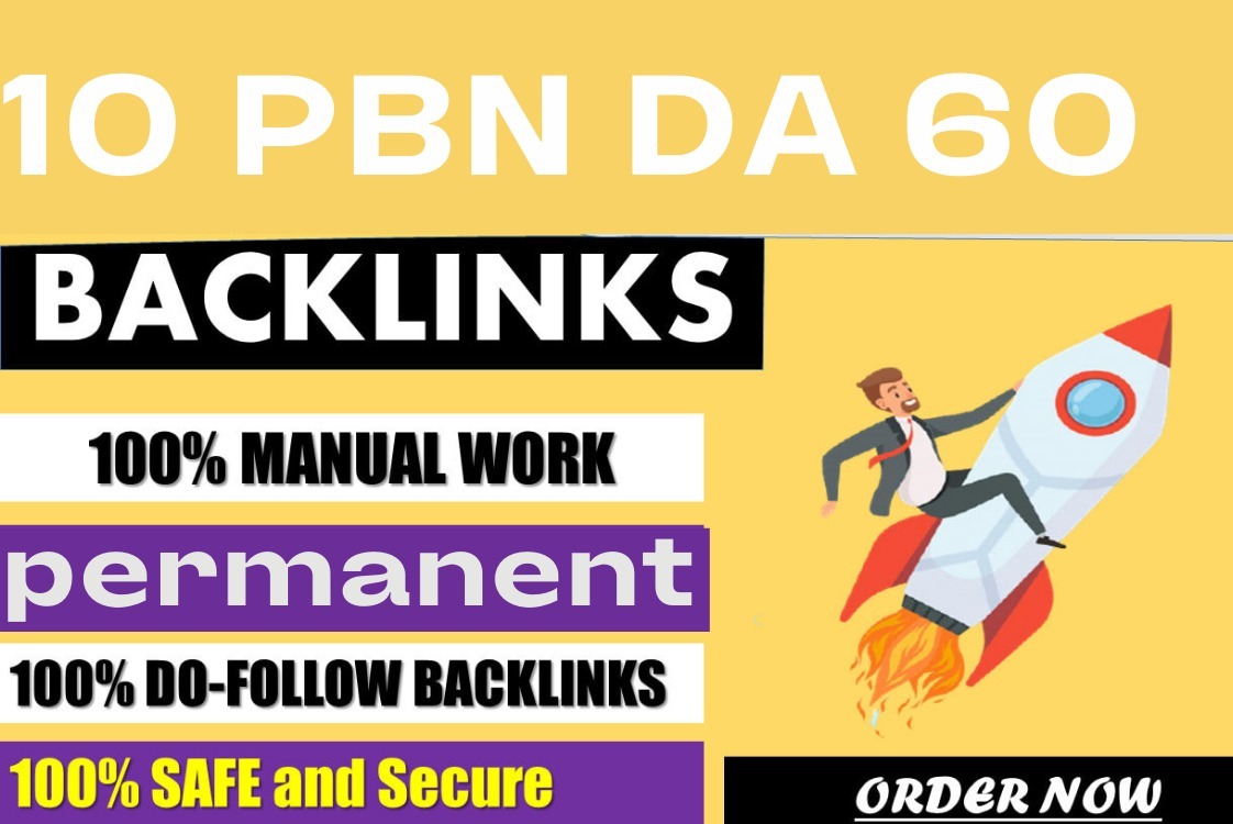 I will create contextual high da seo pbn dofollow bac...