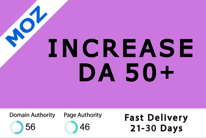 I will increase moz da domain authority 50 plus with ...