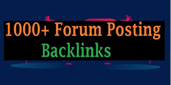 I will 1000 high quality forum profile dowollow bacli...
