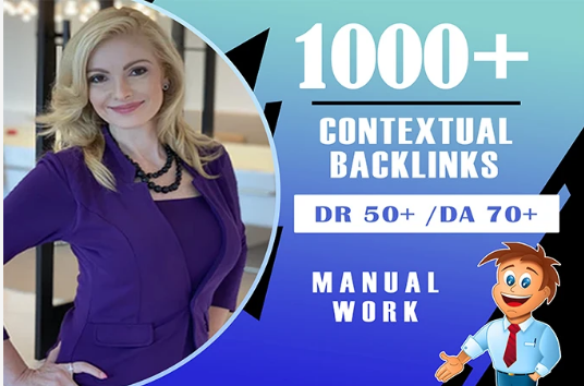 I will high quality contextual SEO dofollow backlinks
