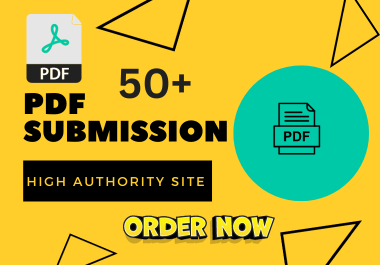 I will provide 50+best PDF submission manual backlink...