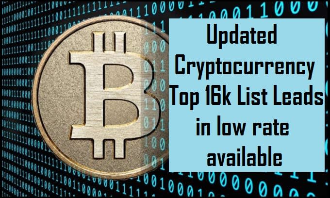 16k cryptocurrency leads with name, country and emai...