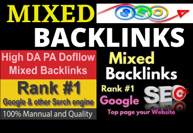 I Will Do 80 Mixed Backlinks On High Authority Do Fol...