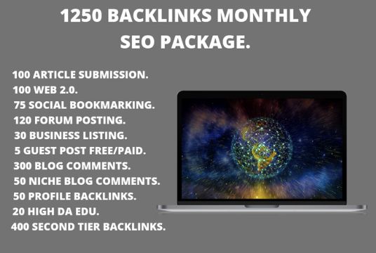 I will create monthly off page SEO do follow backlink...