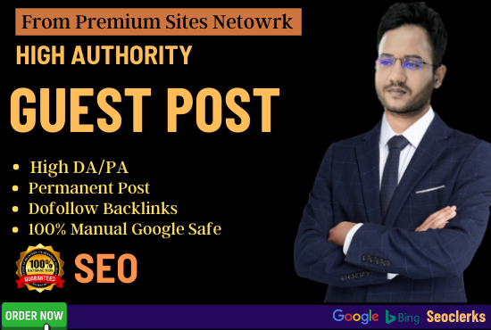 I will Provide 40 SEO backlinks through high da guest...