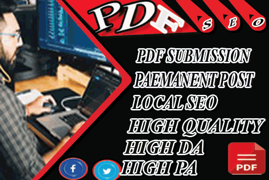 I will do 80 PDF Submission High Authority Low Spam S...