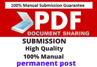 80 PDF submission high authority low Spam Score sites...