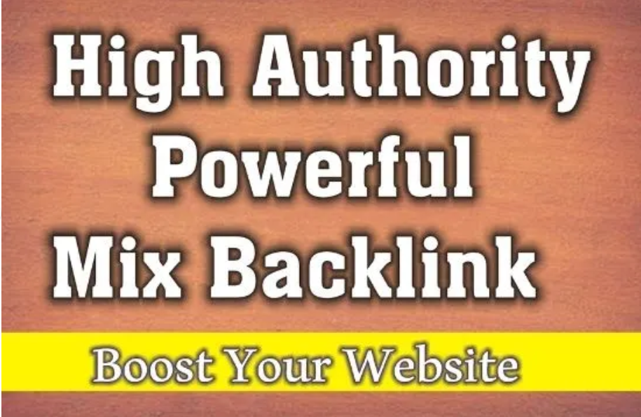 Mix high authority do follow quality 100 SEO backlink...