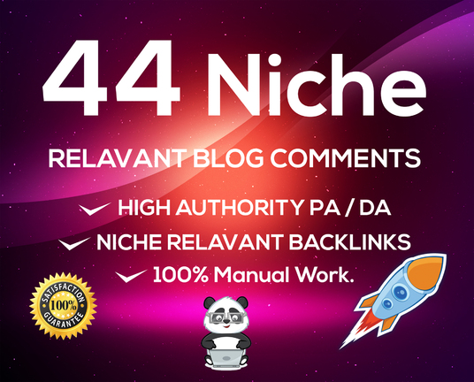 I Will Do 44 NICHE RELVENT Blog Comment HIGH DA PA LO...