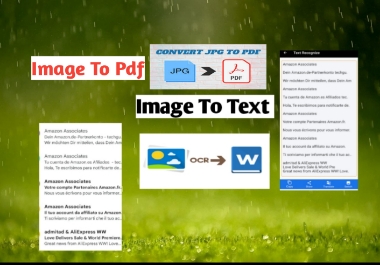I will convert pdf to word, pdf to excel and image t...