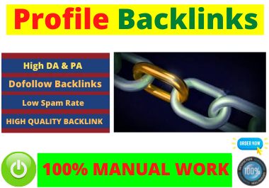 i will do 80 dofollow profile Backlinks high authorit...
