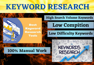 I will provide 20 keyword research SEO with Low compe...