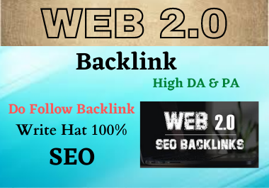 80 WEB 2.0 High Authority Permanent Do Follow Backlin...
