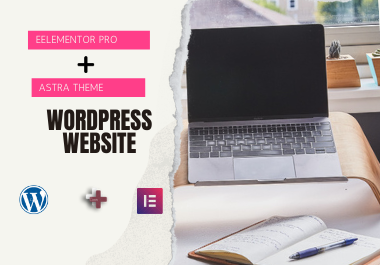 I will create wordpress website with elementor, eleme...