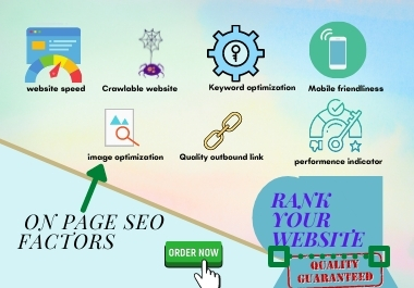 Rank your website on first page and on page SEO optim...