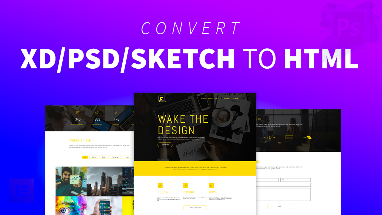 I will be your front end developer and designer