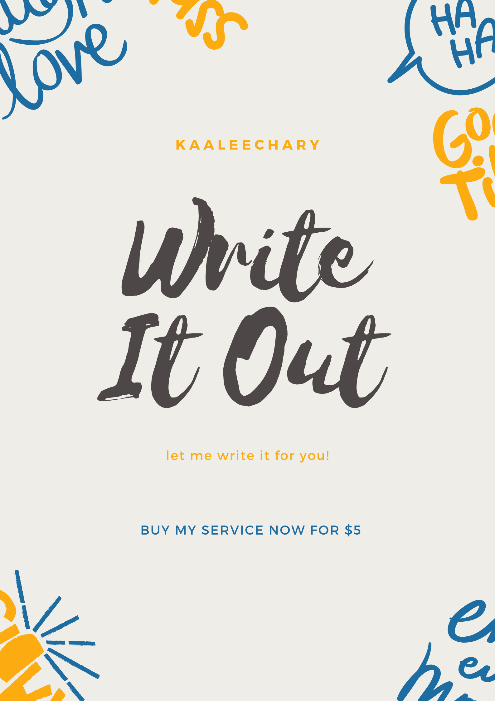 Article writing, I'll write the article for you