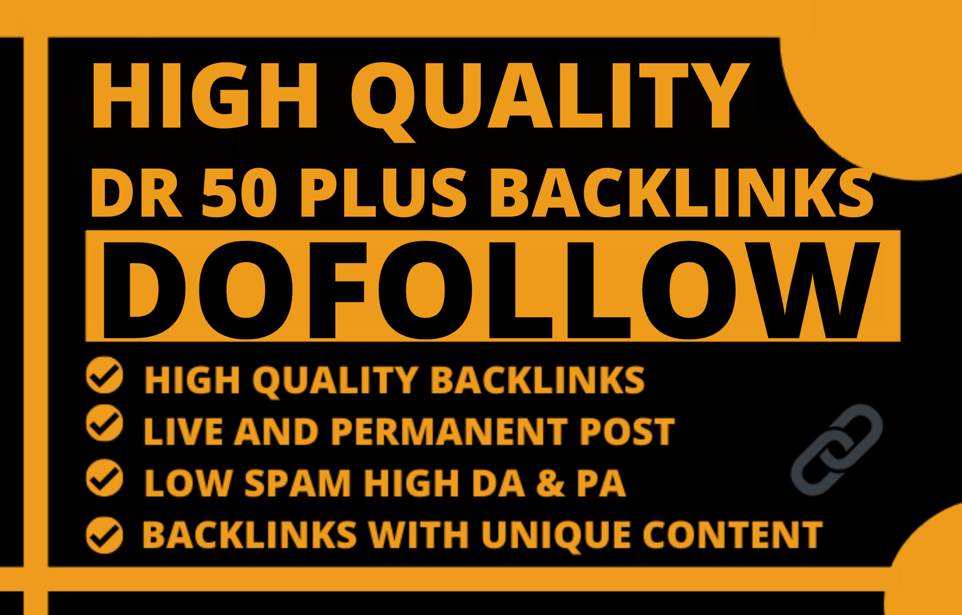 Build 100 High DA50+ HomePage DA Backlinks Dofollow Q...